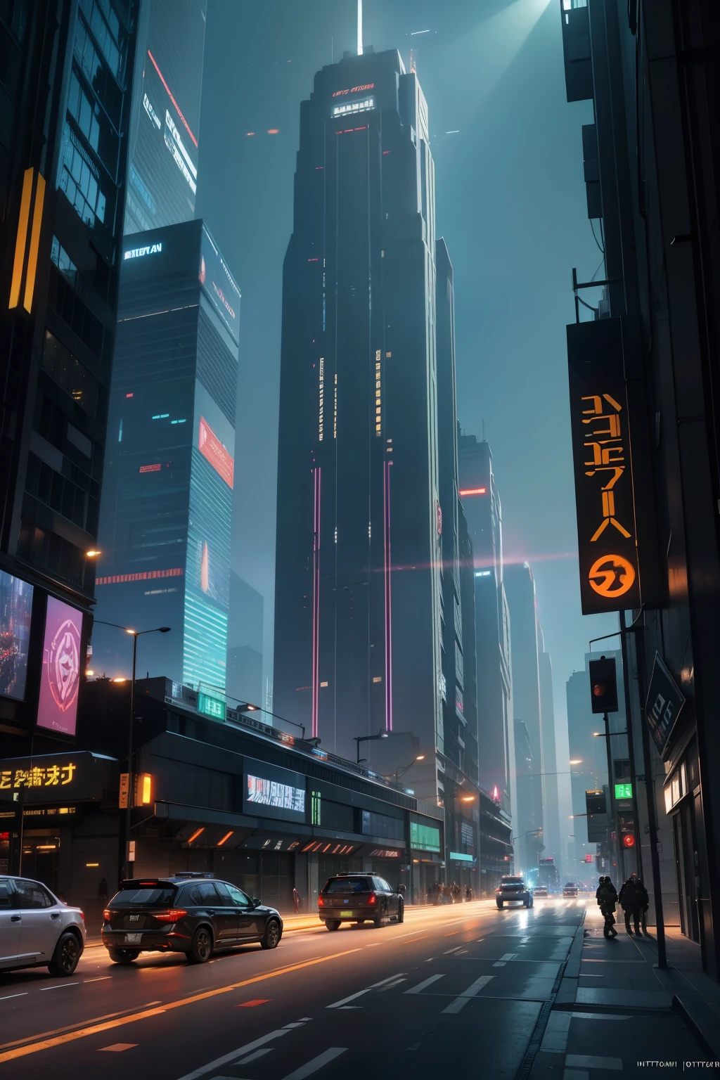 In the heart of a bustling futuristic metropolis lies the 1st Commando Action Battalion headquarters. The once gray and dull military compound has been transformed into a shining beacon of advanced technology and sleek design. Here, towering structures boast gleaming metallic surfaces and pulsating neon lights, casting long, dramatic shadows over the landscape. The streets, littered no more, are now lined with silent, hovering transport vehicles, their engines humming softly as they glide along the streets. Interactive holograms flit about, displaying important tactical data and the latest commando missions, merging the lines between reality and illusion.

Amidst this awe-in