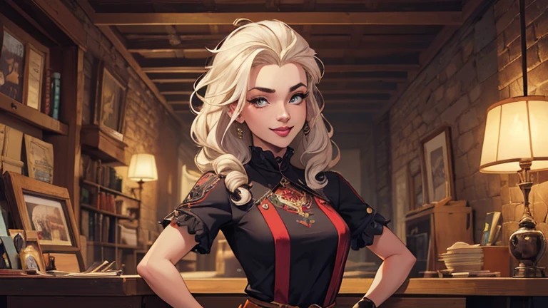 Personagem mulher estilo atompunk Fiona rainha Anna de Arendelle com marcas de guerras Imagem de desenho animado de uma mulher .Ilustra??o estilo desenho animado, estilo de arte dos desenhos animados, estilo de arte dos desenhos animados, digital illustration style, estilo atompunk design de personagens altamente detalhado, arte digital detalhada coragem, Forest fan art, Design de personagens de retrato, beautiful digital illustration, retrato de alta qualidade, Arte em quadrinhos, mulher jovem cabelo com transas lindas . Rainha Anna de ArendelleBelos olhos delineados Busto average grande e roupas sexy maravilhosas. imagem expressão do desejo sexual da cintura à cabeça ilustração Rainha Anne de Arendelle estilo atompunk Fallout 4 estilo pose playboy revista bruxa sensual Personagem estilo cartoon expressão facial feliz lindo sorriso e seis average pequeno modo retrato cintura para cima com muito ouro ao redor de suas outras pedras retrato precioso modo cintura para cima rainha do sul Jennifer Connelly GTA cenário dominatrix moedas de ouro baú com joias com o namorado, um homem com barba preta, armado com um estilo militar, obra de arte, melhor qualidade:1.2), Evolutionrogue, 1 garota, Sozinho, seios, olhando para o espectador, sorriso, cabelo curto, saia, large seios, cabelo castanho, Camisa, cabelo preto, luvas, umbigo, decote, olhos verdes, cabelo branco, pantyhose, cabelo multicolorido, gargantilha, luvas pretas, Minisaia, saia preta, fora do ombro, colarinho, cabelo em dois tons, Transparente, inventar, batom, spikes, pencil saia, Camisa ombro a ombro, spiked colarinho, black lips, franja tingida, studded colarinho, nome do personagem, hand on hip, sorriso, card \(average\), sentado, pencil, dentro de casa, cadeira, mesa, looking at the viewerWith a dragon Ennifer Connelly, very long to the waist and half curly with bangs, seios pequenos, olhos grandes com um brilho apaixonado, olhos verdes mel, Um lindo sorriso, vestindo uma camiseta preta lon