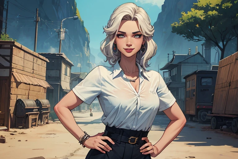 Personagem mulher estilo atompunk Fiona rainha Anna de Arendelle com marcas de guerras Imagem de desenho animado de uma mulher .Ilustra??o estilo desenho animado, estilo de arte dos desenhos animados, estilo de arte dos desenhos animados, digital illustration style, estilo atompunk design de personagens altamente detalhado, arte digital detalhada coragem, Forest fan art, Design de personagens de retrato, beautiful digital illustration, retrato de alta qualidade, Arte em quadrinhos, mulher jovem cabelo com transas lindas . Rainha Anna de ArendelleBelos olhos delineados Busto average grande e roupas sexy maravilhosas. imagem expressão do desejo sexual da cintura à cabeça ilustração Rainha Anne de Arendelle estilo atompunk Fallout 4 estilo pose playboy revista bruxa sensual Personagem estilo cartoon expressão facial feliz lindo sorriso e seis average pequeno modo retrato cintura para cima com muito ouro ao redor de suas outras pedras retrato precioso modo cintura para cima rainha do sul Jennifer Connelly GTA cenário dominatrix moedas de ouro baú com joias com o namorado, um homem com barba preta, armado com um estilo militar, obra de arte, melhor qualidade:1.2), Evolutionrogue, 1 garota, Sozinho, seios, olhando para o espectador, sorriso, cabelo curto, saia, large seios, cabelo castanho, Camisa, cabelo preto, luvas, umbigo, decote, olhos verdes, cabelo branco, pantyhose, cabelo multicolorido, gargantilha, luvas pretas, Minisaia, saia preta, fora do ombro, colarinho, cabelo em dois tons, Transparente, inventar, batom, spikes, pencil saia, Camisa ombro a ombro, spiked colarinho, black lips, franja tingida, studded colarinho, nome do personagem, hand on hip, sorriso, card \(average\), sentado, pencil, dentro de casa, cadeira, mesa, looking at the viewerWith a dragon Ennifer Connelly, very long to the waist and half curly with bangs, seios pequenos, olhos grandes com um brilho apaixonado, olhos verdes mel, Um lindo sorriso, vestindo uma camiseta preta lon
