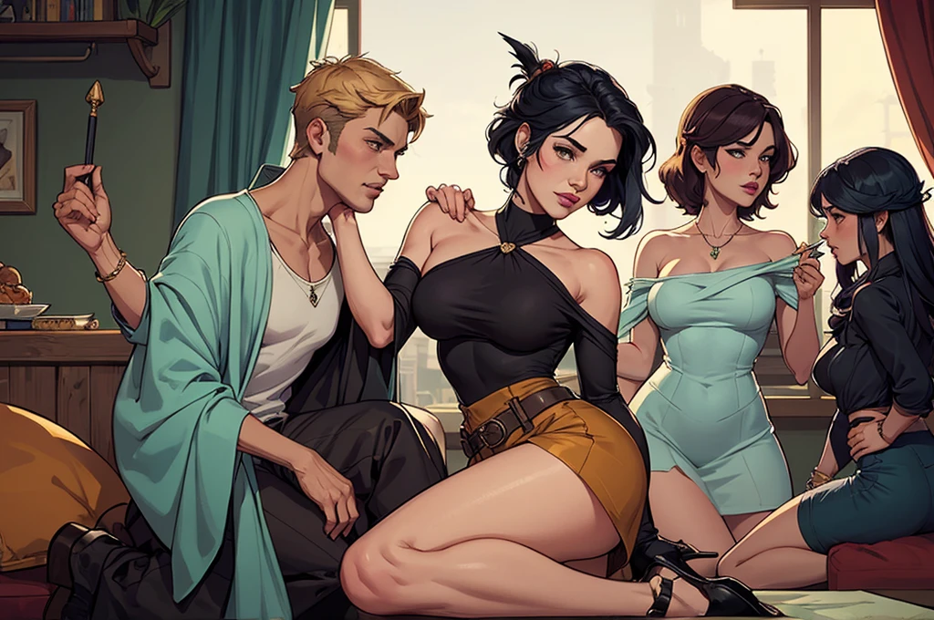 Personagem mulher estilo atompunk Fiona rainha Anna de Arendelle com marcas de guerras Imagem de desenho animado de uma mulher .Ilustra??o estilo desenho animado, estilo de arte dos desenhos animados, estilo de arte dos desenhos animados, digital illustration style, estilo atompunk design de personagens altamente detalhado, arte digital detalhada coragem, Forest fan art, Design de personagens de retrato, beautiful digital illustration, retrato de alta qualidade, Arte em quadrinhos, mulher jovem cabelo com transas lindas . Queen Anna of ArendelleBeautiful lined eyes Medium large bust and wonderful sexy clothes. image expression of sexual desire from waist to head illustration Queen Anne of Arendelle atompunk style Fallout 4 style pose playboy magazine sensual witch Character cartoon style facial expression happy beautiful smile and six medium small portrait mode waist up with lots of gold around her other stones portrait precious mode waist up queen of the south Jennifer Connelly GTA scenery dominatrix gold coins chest with jewelry with her boyfriend, um homem com barba preta, armado com um estilo militar, obra de arte, melhor qualidade:1.2), Evolutionrogue, 1 garota, Sozinho, seios, olhando para o espectador, sorriso, cabelo curto, saia, large seios, cabelo castanho, Camisa, cabelo preto, luvas, umbigo, decote, olhos verdes, cabelo branco, pantyhose, cabelo multicolorido, gargantilha, black luvas, minisaia, black saia, fora do ombro, colarinho, cabelo em dois tons, Transparente, inventar, batom, spikes, pencil skirt, off-shoulder Camisa, spiked colarinho, lips a close-up of a woman sitting on the fence with a bat, Morrigan Aensland, morrigan, style artegerm, extremely detailed artegerm, artegerm style, even model | artegerm, in the style artegerm, da liga das lendas, samira da liga das lendas, personagem de liga das lendas, style of artegerm