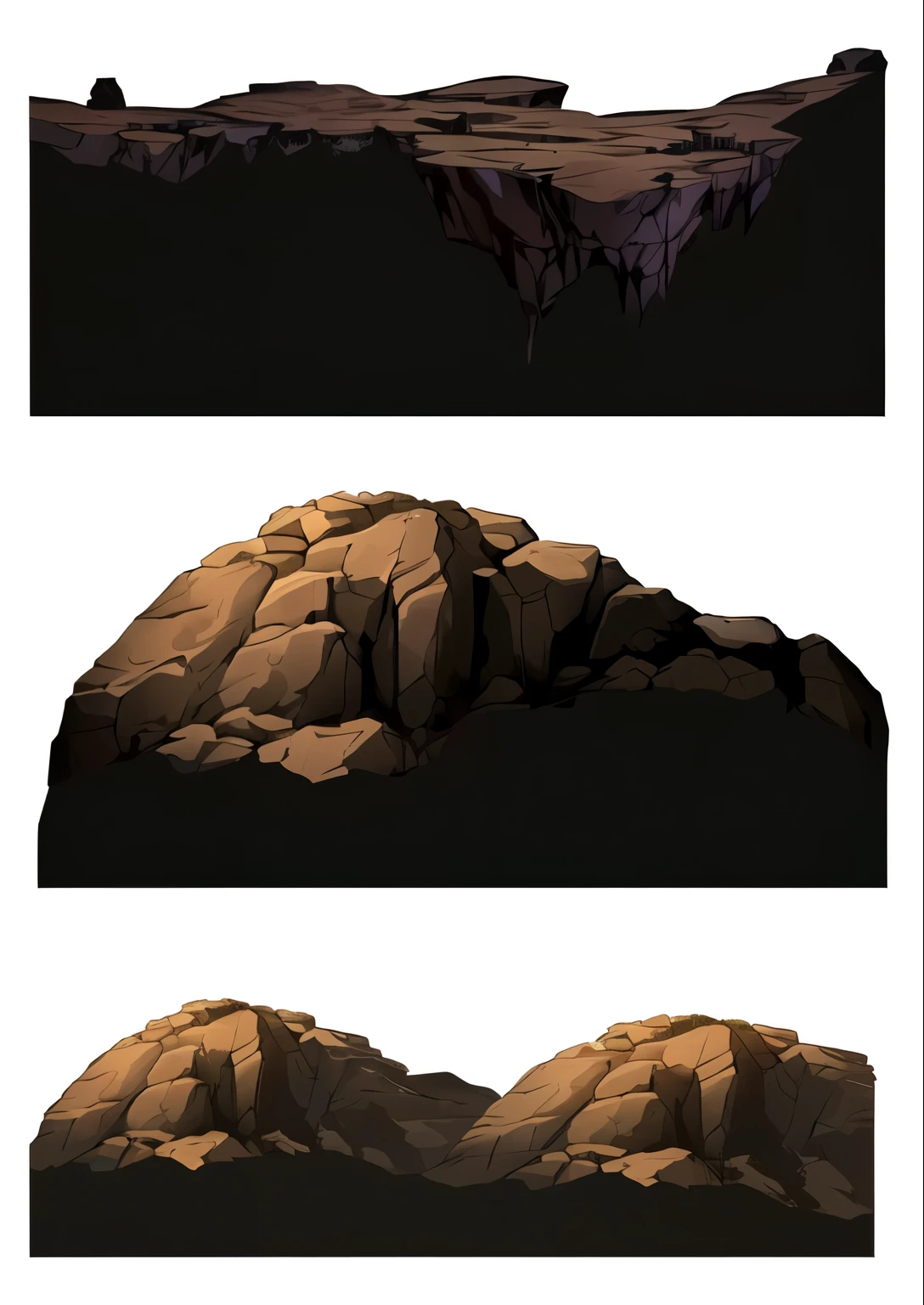 a close-up of a rock formation with a mountain in the background, ambiente rochoso, cave scenery, arte de fundo, fundo da caverna, cavernas, painted as a game arte conceitual, ativo do jogo, 2d ativo do jogo, environment arte conceitual, arte detalhada do jogo, conceito de meio ambiente, rock formations, arte conceitual!, sistema de cavernas, 2 d ativo do jogos, pedras, ativo do jogos