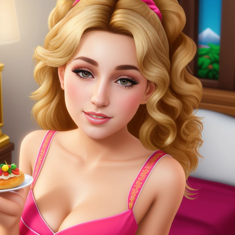 (best quality,4k,8k,high res,masterpiece:1.2),ultra-detailed, photorealistic, full body shot,golden bronde curly hair,Mature and beautiful, realistic portrayal:1.2 Sailor Moon (in the style of the Sims 4), posing as if she’s in a professional photoshoot, tanned, eating Pork Buns & Sushi Beautifully photographed, extreme close-up, dramatic angle, hi-key lighting, 