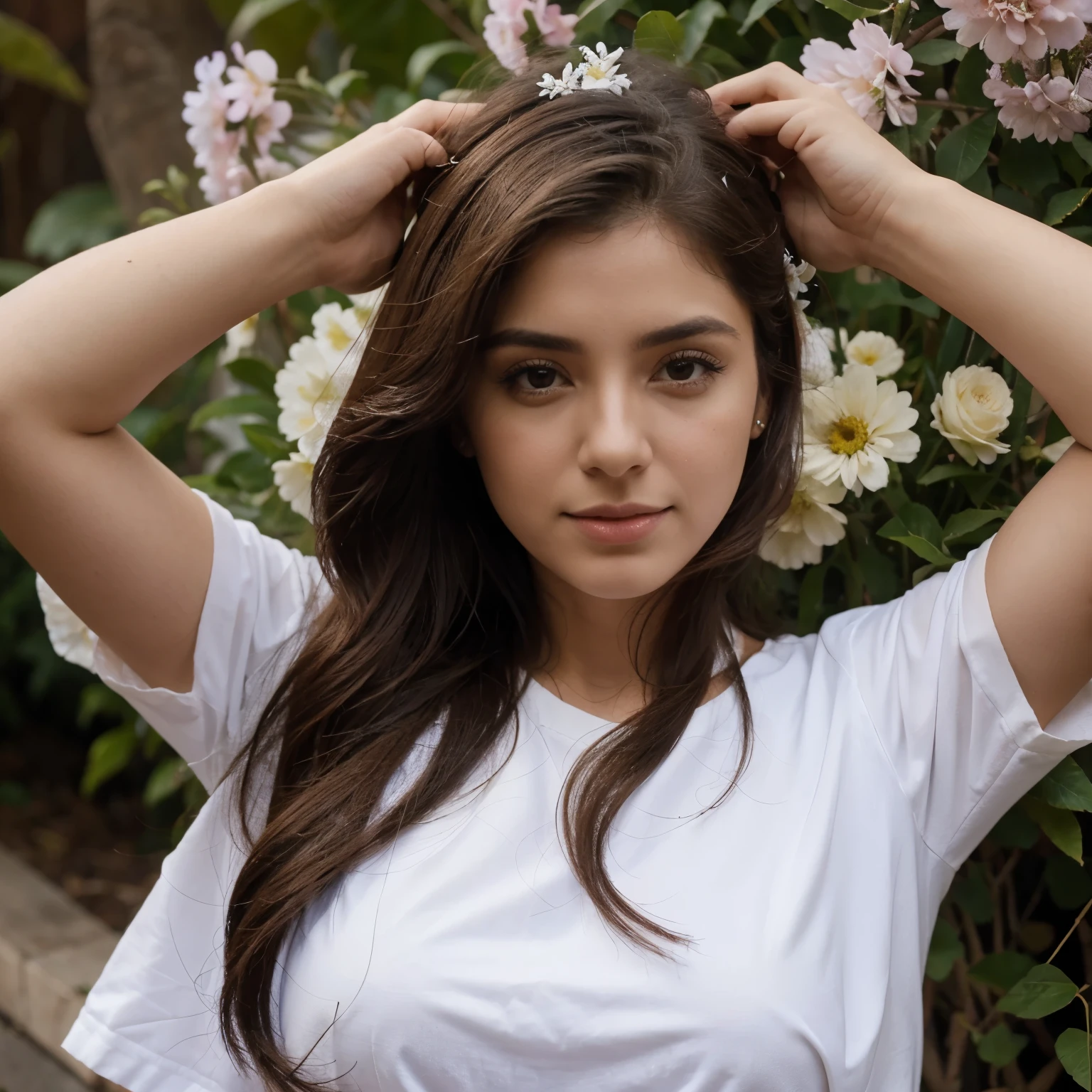 Puedes hacerme un ramo de flores con el nombre de Renata y Evelyn 