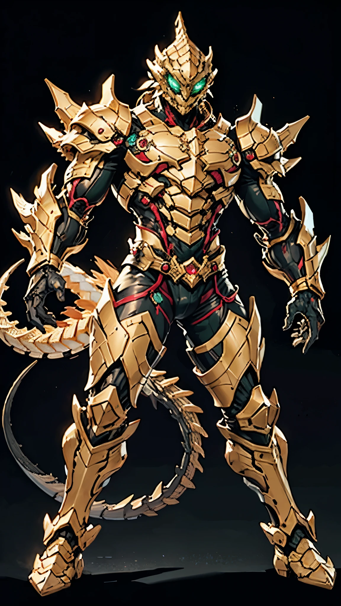 A man wearing a full-face helmet, a fantasy-style biomecha armored combat suit, green eyes, a composite layered chest armor, fully enclosed shoulder guards, matching arm and leg guards, the belt is adorned with dragon claw grasping orbs, primarily black with red accents, the design balances heavy with agility, a high-tech biological armor, concept inspired by dragons,stand on the top of a skyscraper in a futuristic sci-fi city, this character embodies a finely crafted fantasy-surreal style armored hero in anime style, exquisite and mature manga art style, ((male:1.5, element, plasma, energy)), metallic, real texture material, dramatic, high definition, best quality, highres, ultra-detailed, ultra-fine painting, extremely delicate, professional, perfect body proportions, golden ratio, anatomically correct, symmetrical face, extremely detailed eyes and face, high quality eyes, creativity, RAW photo, UHD, 32k, Natural light, cinematic lighting, masterpiece-anatomy-perfect, masterpiece:1.5