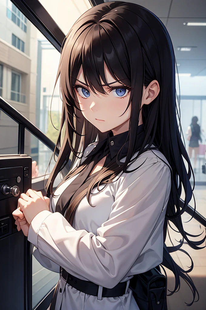 glaring