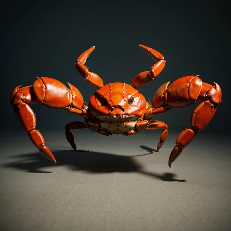Make an animation of a crab walking sideways, 2d