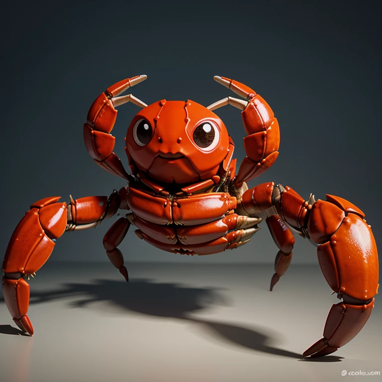 Make an animation of a crab walking sideways, 2d