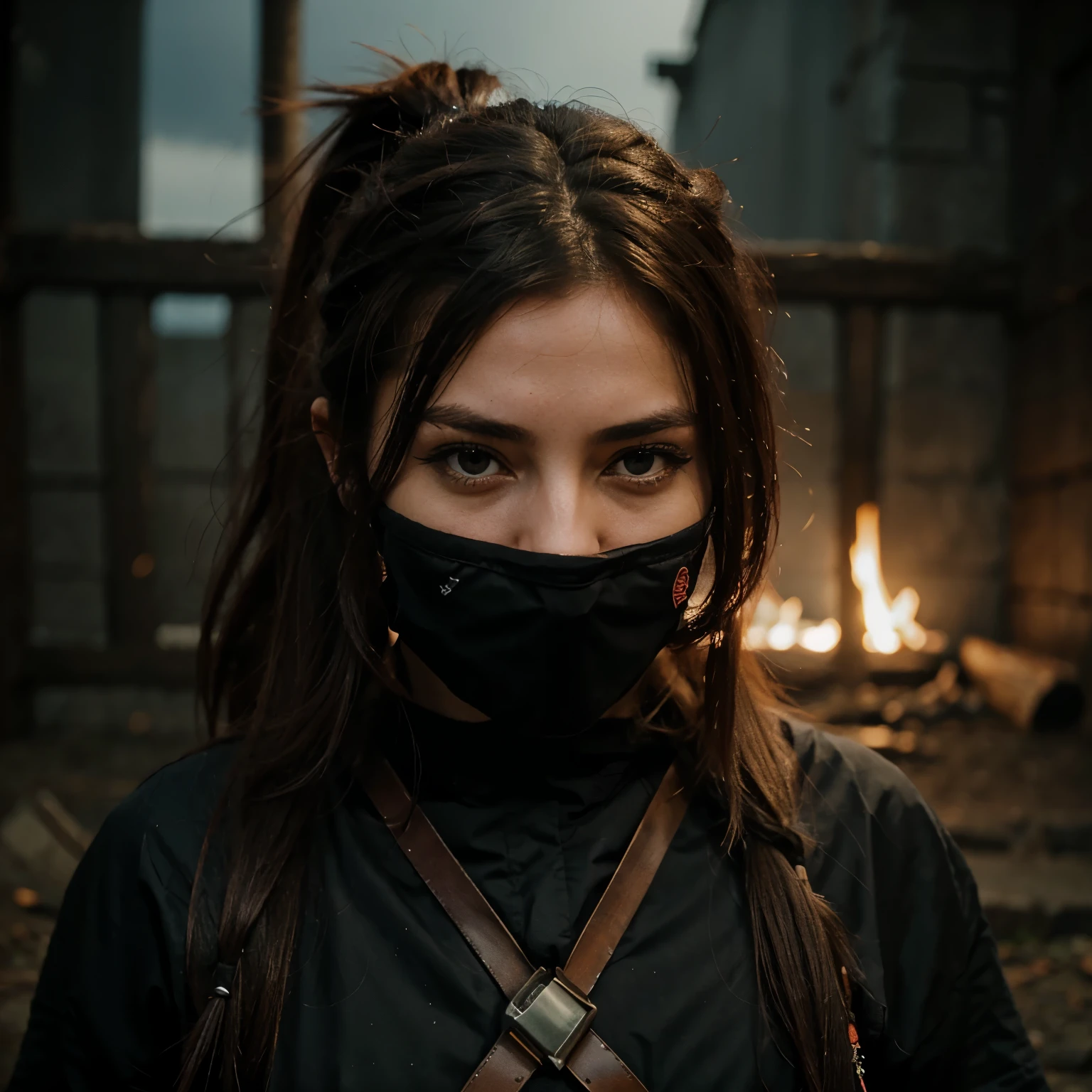 Female ninja death by viking
