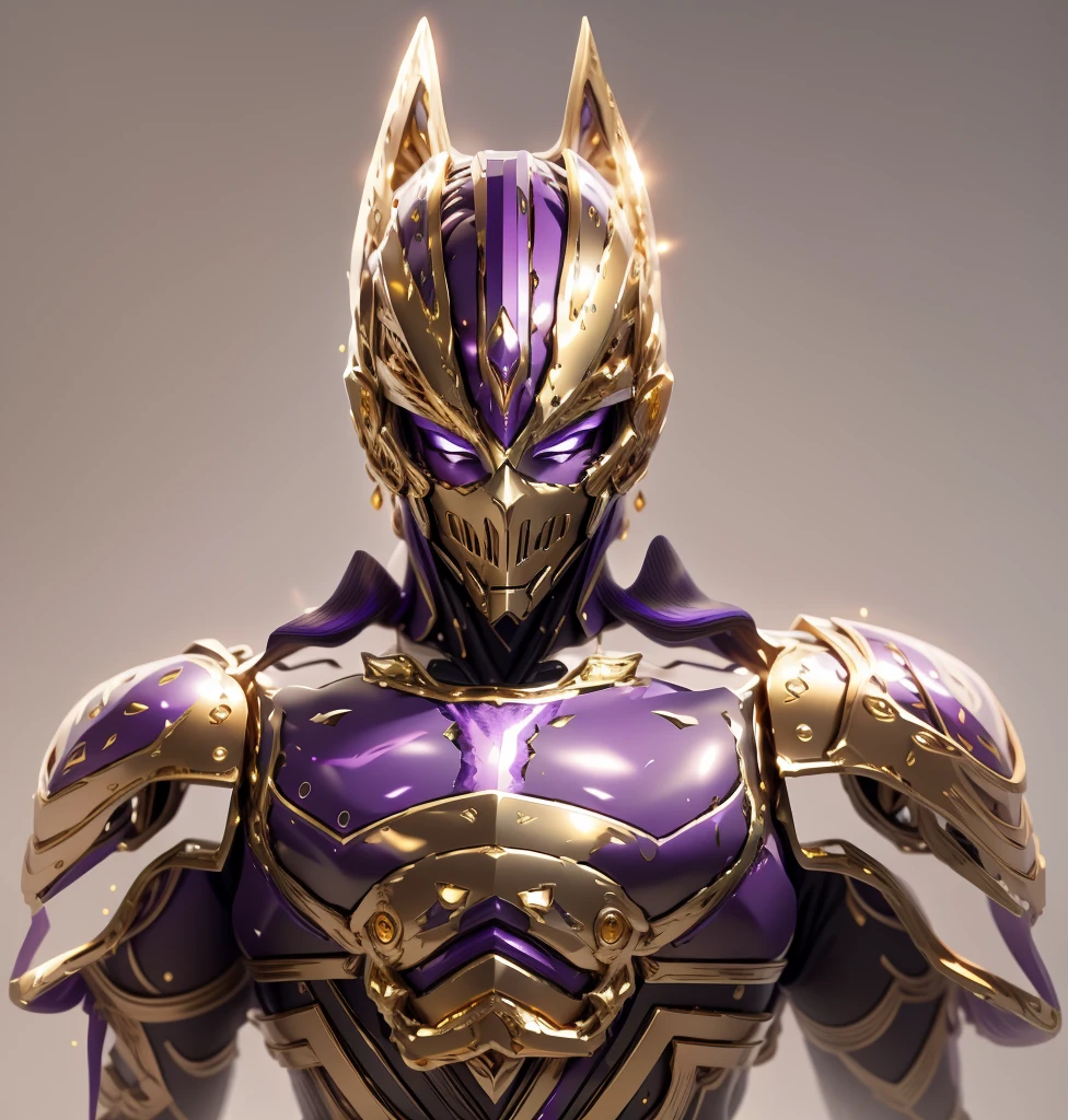 The color changes to gold and purple，Some gold and purple（Ensure its layering and armor texture，Gold as the main color）
