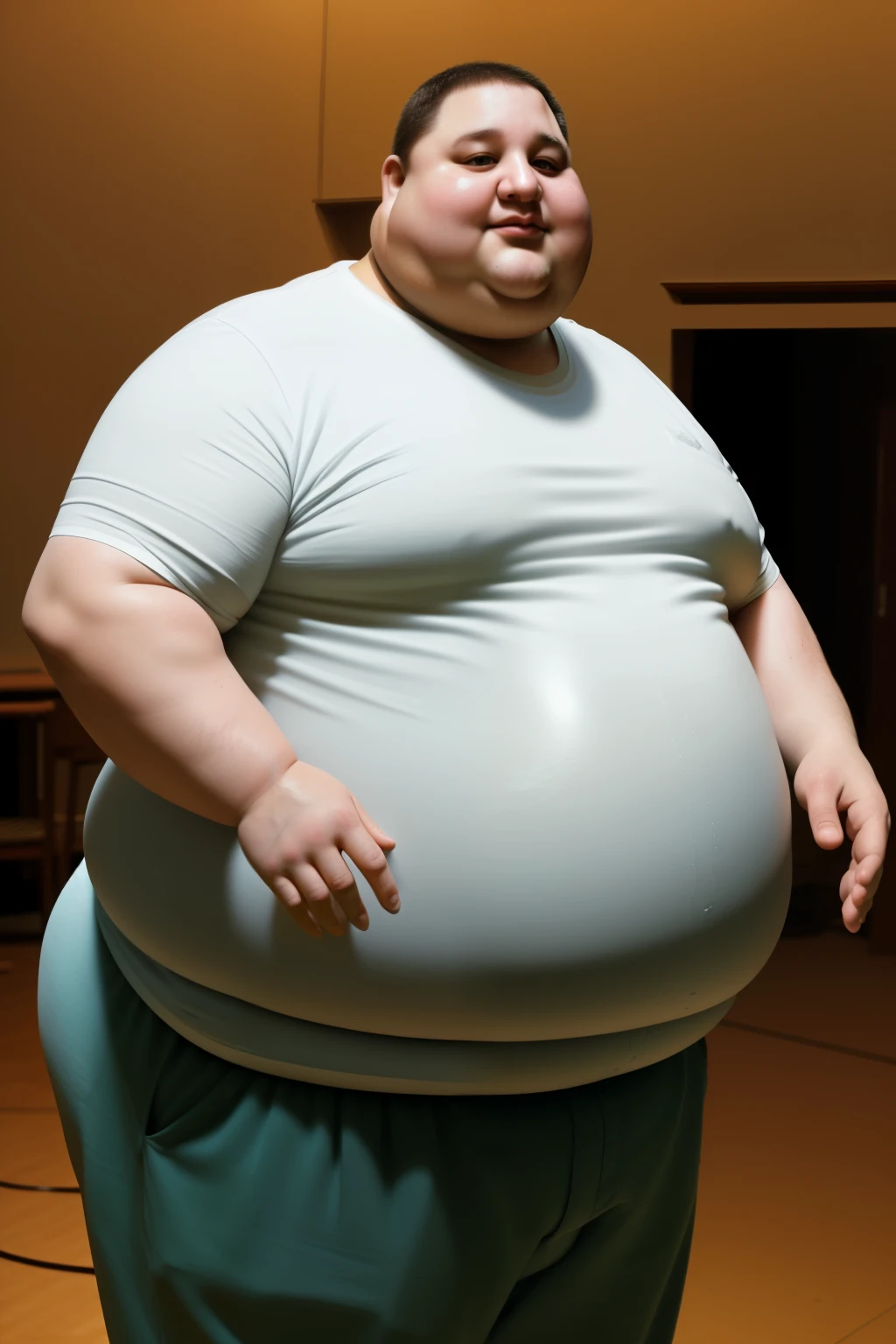 Super Morbidly obese flubber fattest male