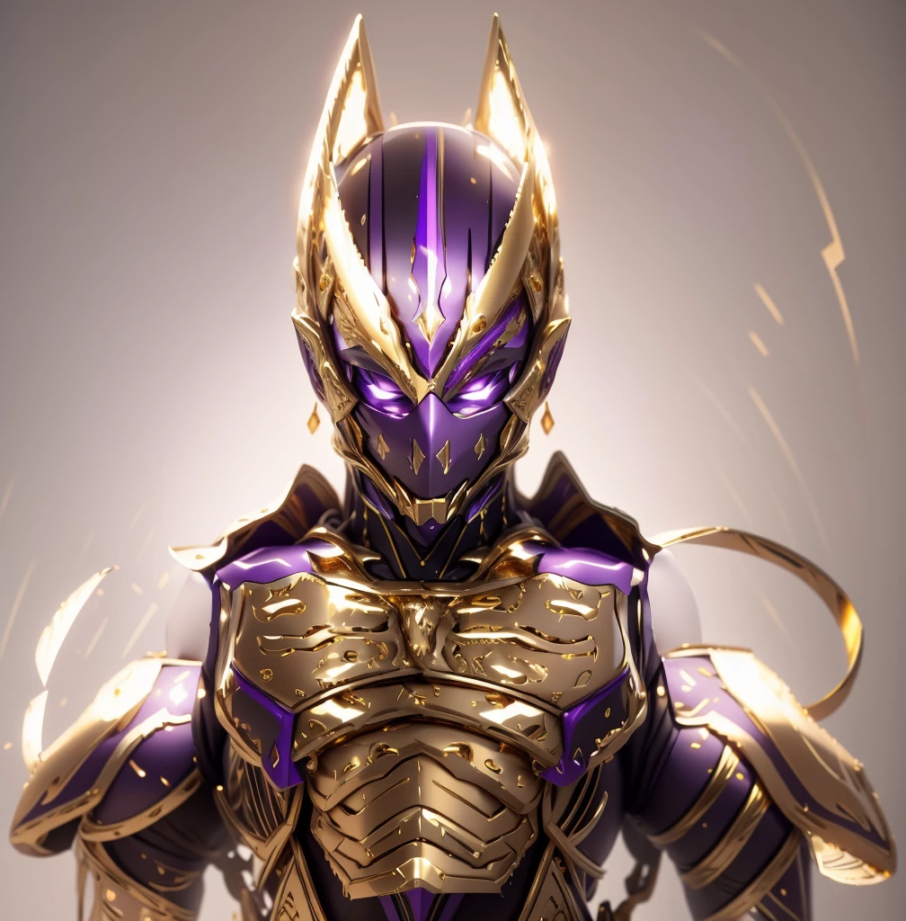 The color changes to gold and purple，Some gold and purple（Ensure its layering and armor texture，Gold as the main color）
