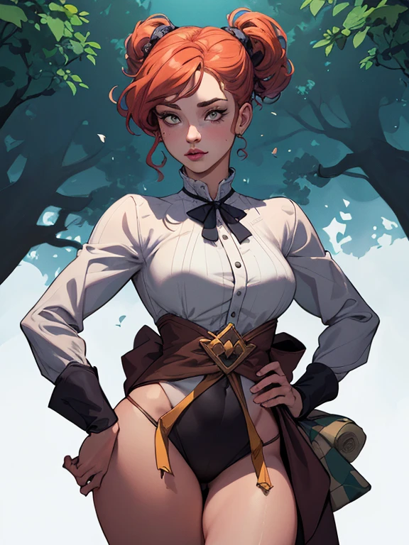 Female character in cartoon style Digital art style illustration Cartoon image of a woman .Ilustra??o estilo desenho animado, estilo de arte dos desenhos animados, Ella Purnel lestilo Cartoon style digital illustration artgerm style cartoon art style, digital illustration style, design de personagens altamente detalhado, arte digital detalhada coragem, Forest fan art, Design de personagens de retrato, beautiful digital illustration, retrato de alta qualidade, Arte em quadrinhos, mulher jovem cabelo com transas lindas . Beautiful lined eyes Medium large bust and wonderful sexy clothes. image expression of sexual desire from the waist to the illustration Ella Purnellstyle Cartoon style digital illustration artgerm style