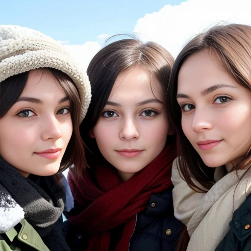 several Russians together, focusing on their faces