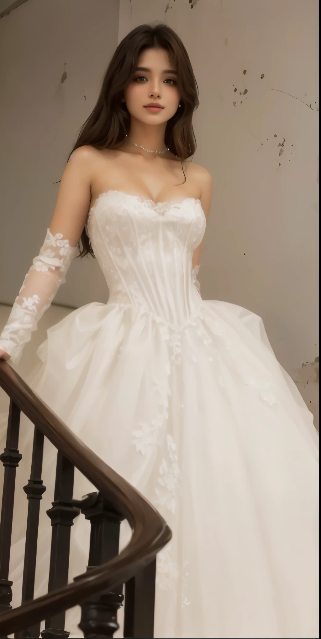 mulher bonita, mulher modelo, linda, modelo feminina, vestido de noiva, fotorrealista, ultrahd