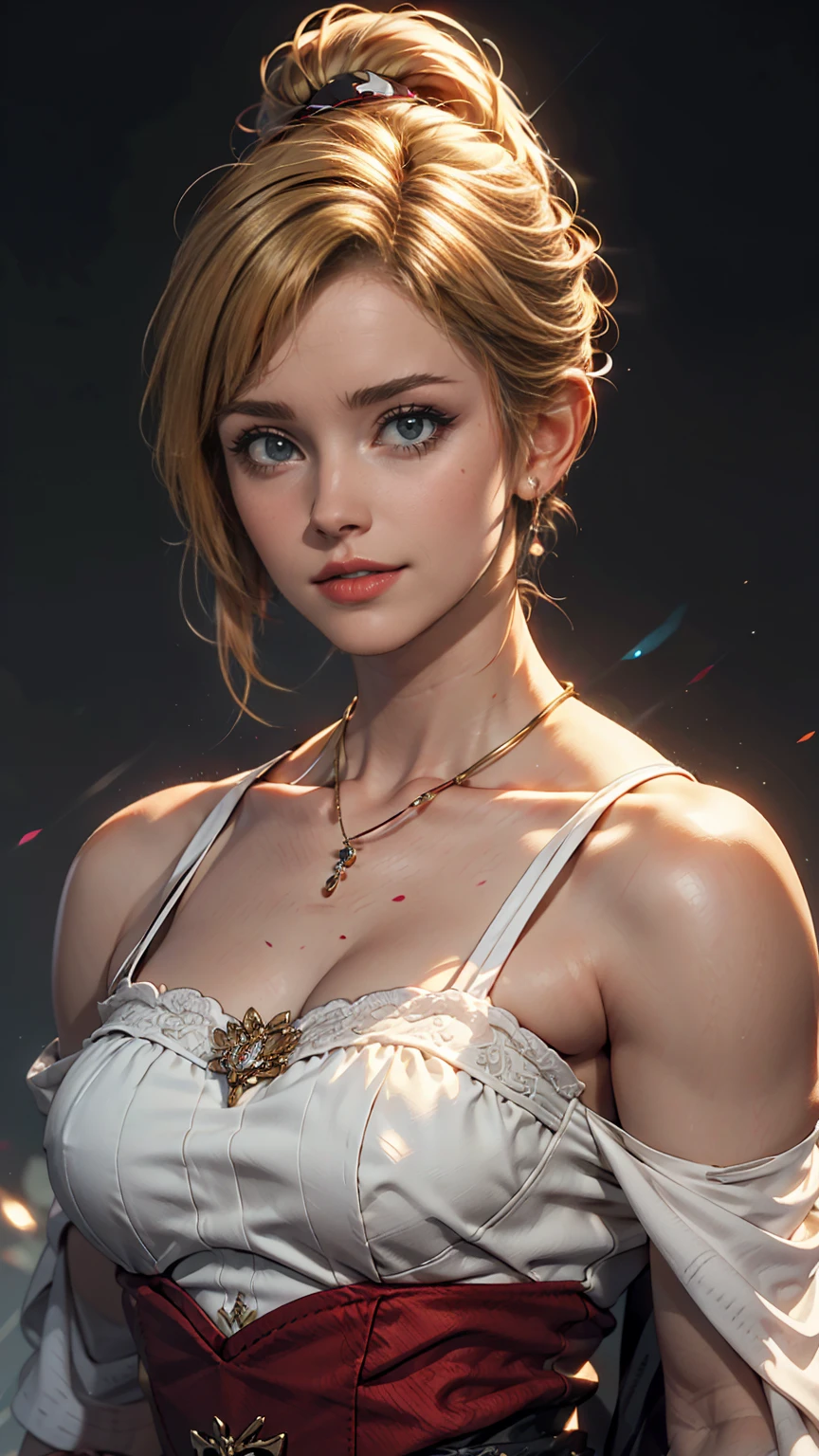 比類のないmasterpiece, Ultra-realistic 8K CG, Perfect artwork, ((The perfect woman)), Mature Woman, Narrow waist, Fascinating, clean, Beautiful Face, {Very delicate and beautiful girl} , 8k wallpaper, {{{masterpiece}} }, One girl, Blonde, blue eyes, ponytail, Sheer, see-through police uniform, jewelry, lips, lipstick, Long Hair, Watch the audience, compensate, lips, red lips, Simple Background, alone, Upper Body, (Shiny skin),