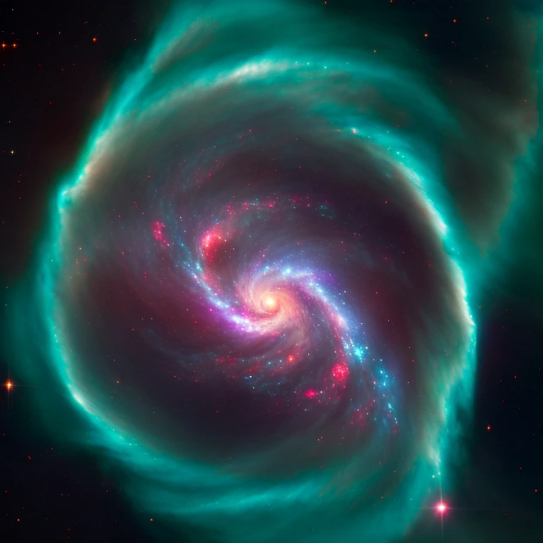 the cosmos, a swirling galaxy of stars and nebulas