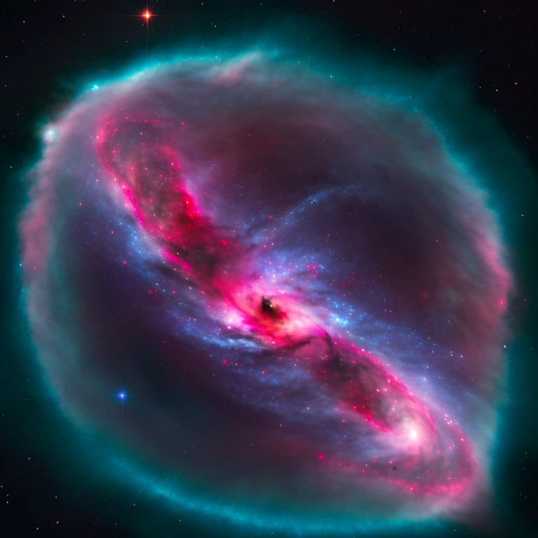 the cosmos, a swirling galaxy of stars and nebulas