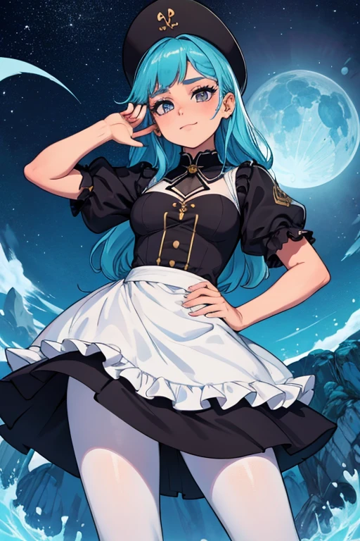 jovem Ariana Grande, franja, grampo, longo_rabo de cavalo, Escuro_pele, amarelo_espartilho, sem mangas, decote, colar, pulseiras, verde_saia, couro_cinto, retrato, fora, paisagem naturalessencial_9, sessencial_8_acima, sessencial_7_acima, sessencial_6_acima, AliceWaifu in a magical murshroom world, magic particles, inclinando-se para frente, Bonitinho pose, medium breasts, cintura estreita, quadris largos, coxas grossas, cinematic, cara de safada, sorriso, olhos azuis, Vestido azul, White pantyhose, apron, faixa de cabelo preta, loiro, estilo disney, olhando para o espectador, realista, Bonitinho, segurando um bolo,
paisagem detalhada, tiro de vaqueiro,