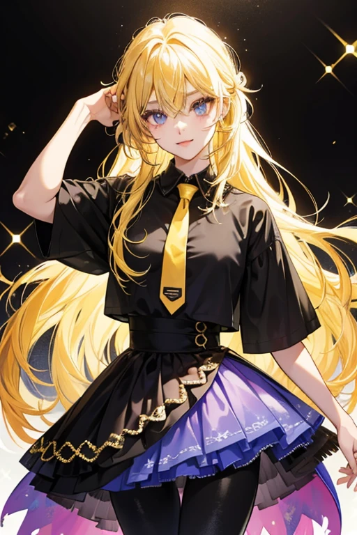 Lindi has yellow fur and blonde hair. Her eyes are black with black eyelashes. Her usual outfit is consisted of a tie-dye shirt, blue tutu and colored leggings. SPARKLE; GLITTER