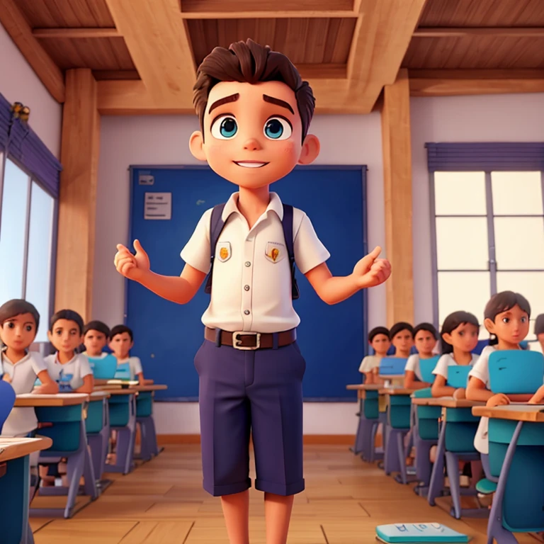 Alunos em uma sala de aula
