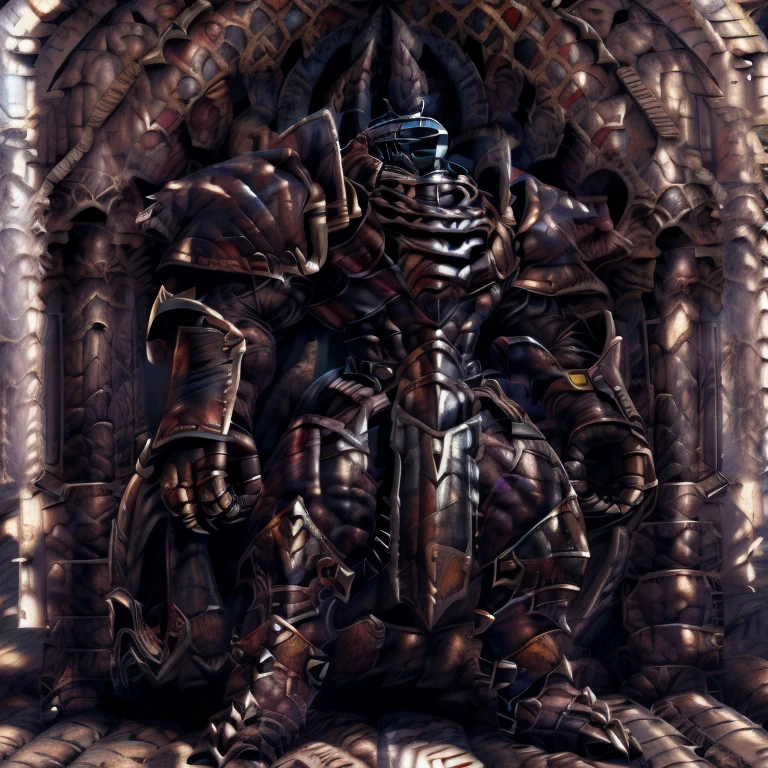 (masterpiece, best quality, detailed:1.2) (Pokémon) LUCARIO, detailed full body, a knight's mechanical armor, glowing wide and heavy armor, wears full body armor. massive muscles, huge pecs, chiseled abs, huge pectorals, exaggeratedly huge muscles. wearing a cloak. unusually developed muscular body big muscle, pecs, triceps, traps, waist narrow, unusually developed muscular body, Dark knight, BlackKnight_fe, The claws are sharp, Sharp teeth, He wears a black cloak on his back.