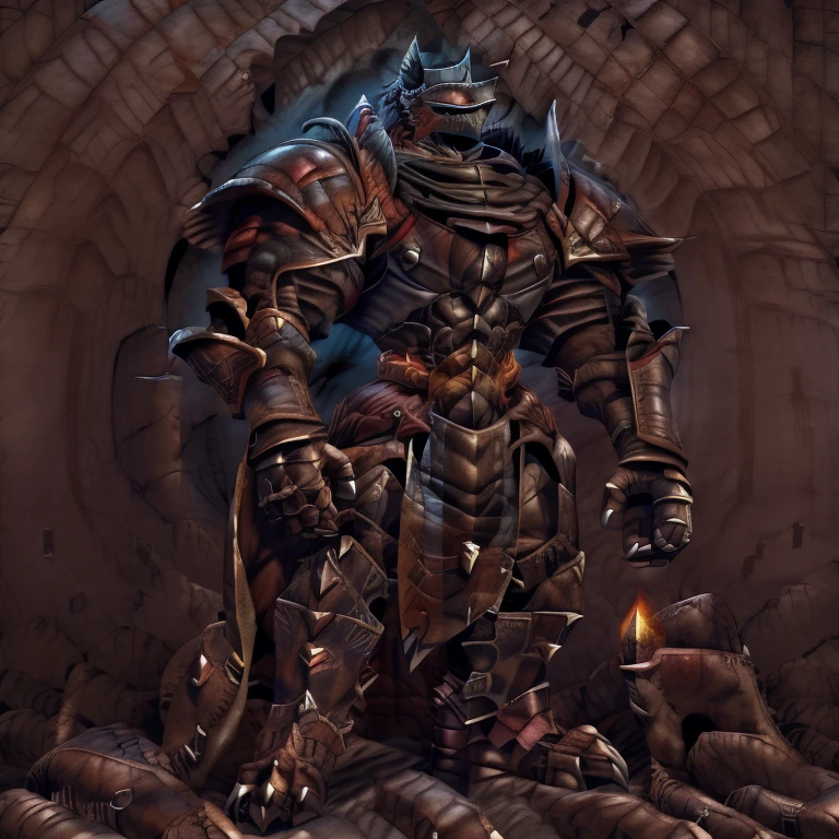 (masterpiece, best quality, detailed:1.2) (Pokémon) Incineroar, detailed full body, a knight's mechanical armor, glowing wide and heavy armor, wears full body armor. massive muscles, huge pecs, chiseled abs, huge pectorals, exaggeratedly huge muscles. wearing a cloak. unusually developed muscular body big muscle, pecs, triceps, traps, waist narrow, unusually developed muscular body, Dark knight, BlackKnight_fe, The claws are sharp, Sharp teeth, He wears a black cloak on his back.