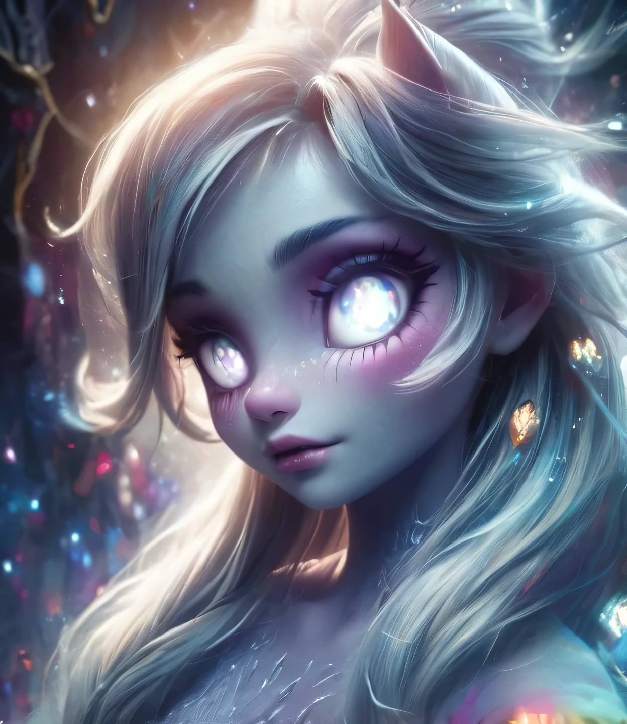 8k, ultra detailed, soft lighting, pmmkr2024, cartoon, best quality, trending on artstation,pony,nice art,perfect art,nice detailed art,nice detailed body,nice detailed face,best quality, 8k, best quality, ultra-detailed , 8K, HD,banshee