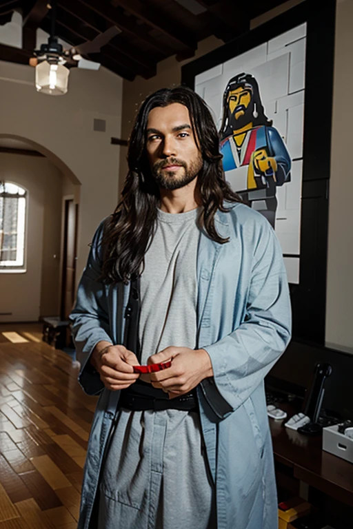 Create a lego build to jesus picture