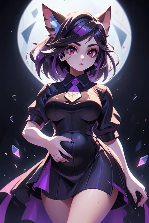 A cena se desenrola com uma garota de , enveloped in a gothic aura, subindo majestosamente diante do espectador. ((Seu cabelo escuro, Corte em estilo Bob)), frames your pale face, while his dark brown eyes glow with an enigmatic intensity. She is dressed in a ((uniforme de empregada):1.3), uma escolha que amplifica sua figura esbelta e sombria, highlighting its unique presence. Their posture is firm, conveying an unwavering determination, as if defying fate itself. ((completo_corpo):1.5) Soft light highlights the details of your appearance, revelando cada sombra e contorno. Every line of her uniform is clear, cada dobra capturada com detalhes ultra-realistas. She is positioned in full corpo, anime style that adds a layer of artistic expression to your image. Every feature of your face is precisely outlined, conveying subtle and complex emotions that invite the viewer to delve deeper into your story. Advanced Unreal Engine 5 technology brings the scene to life, providing an incomparable feeling of immersion. Each texture is rich in detail, cada sombra e reflexo contribuindo para a atmosfera envolvente. The visual quality is unparalleled, with 16K resolution that elevates the experience to new levels of realism. Each pixel is charged with intensity, capturing the essence of young goth in all her dark glory. Her dynamic, confident pose conveys a sense of power and mystery, enquanto ela olha para o espectador com um olhar penetrante. Your hands are perfectly rendered, his fingers delicately sculpted in a representation of impeccable technical skill. She is a digital masterpiece, a fusion of beauty and darkness that captivates and fascinates. In this masterful representation, the 16-year-old goth girl stands out as a symbol of individuality and authenticity. Her presence fills the screen with captivating energy, inviting the viewer to lose themselves in its world of mystery and intrigue.