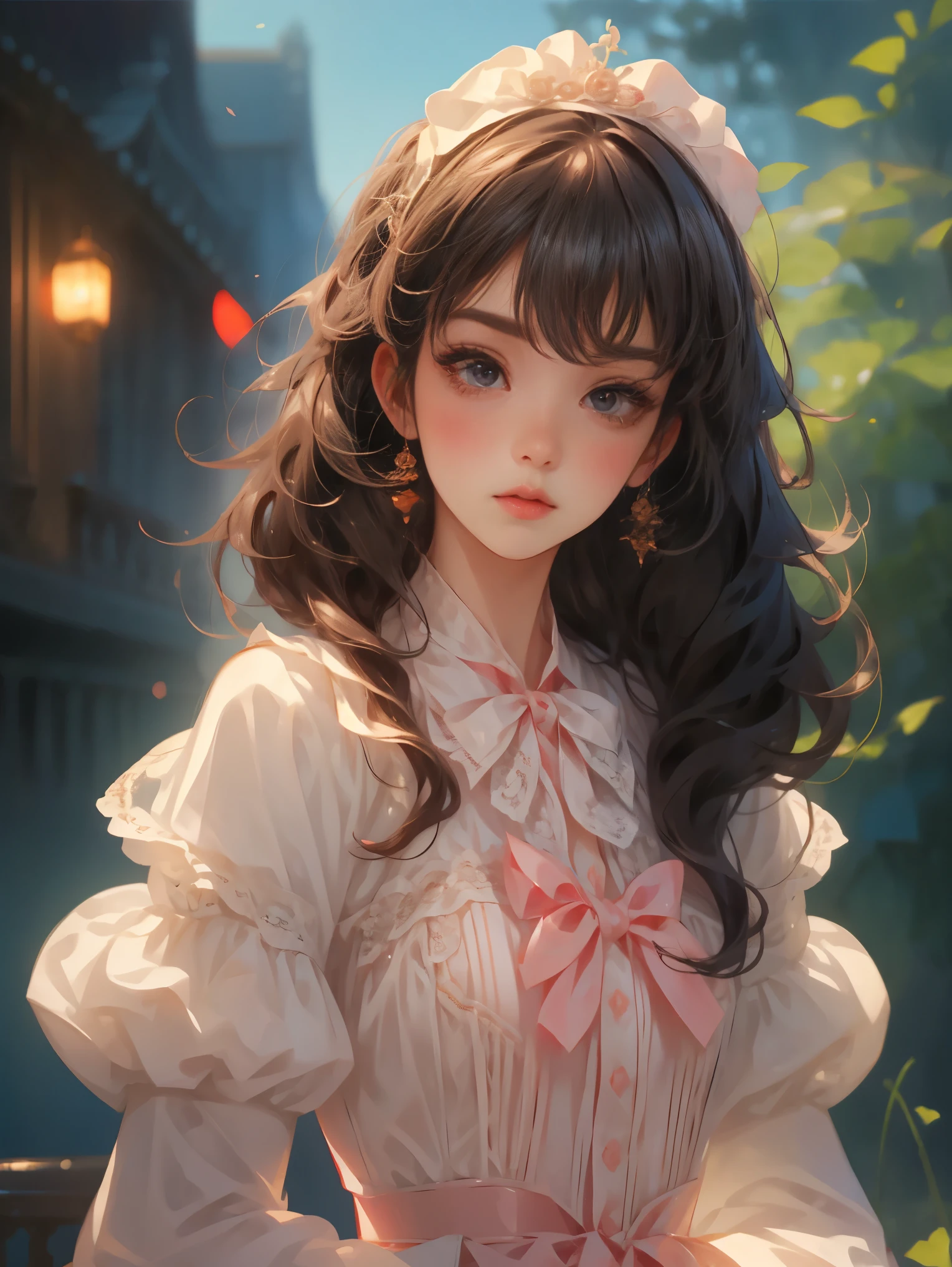 1girl, beauty, Wearing a rose-red ta magic dress,Beautiful eyes,Beautiful hair accessories,背景是beauty的魔法室,Lolityle,Second Dimension,Masterpiece,High quality and high resolution,comics,Small fresh, cowboy shot, UHD, retina, ccurate, anatomically correct, textured skin, super detail, award winning, best quality, 8k, 1lltnh1