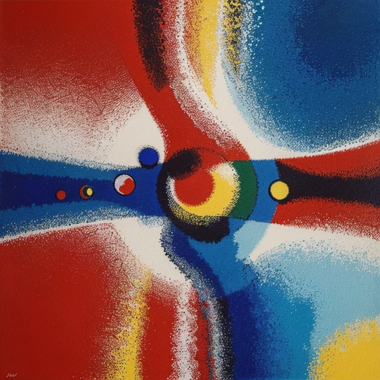 Realize uma releitura da obra "AMARELO, VERMELHO, AZUL." De WASSILY KANDINSKY.