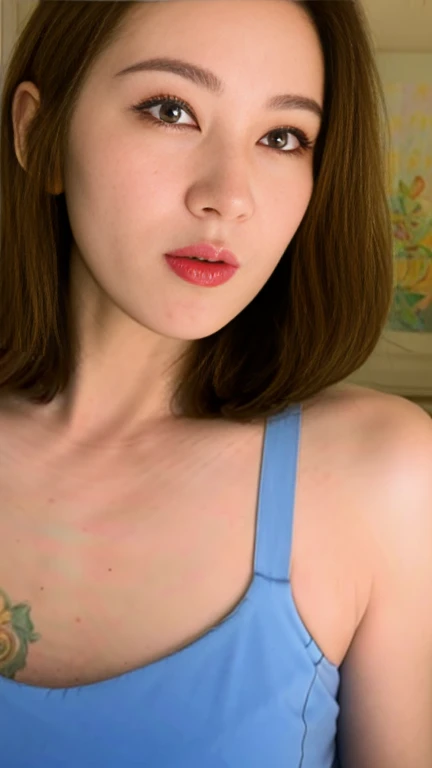 (best quality), (very aesthetic), (ultra-detailed), (best illustration),a mature female,Perfect Face,MKMami,(full_body),skinny,MILF,big tit,huge nipple,black hair,NSFW,Panting