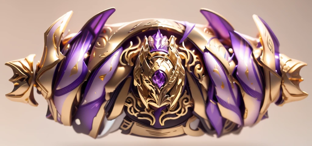 The color changes to gold and purple，Some gold and purple（Ensure its layering and armor texture，Gold as the main color）