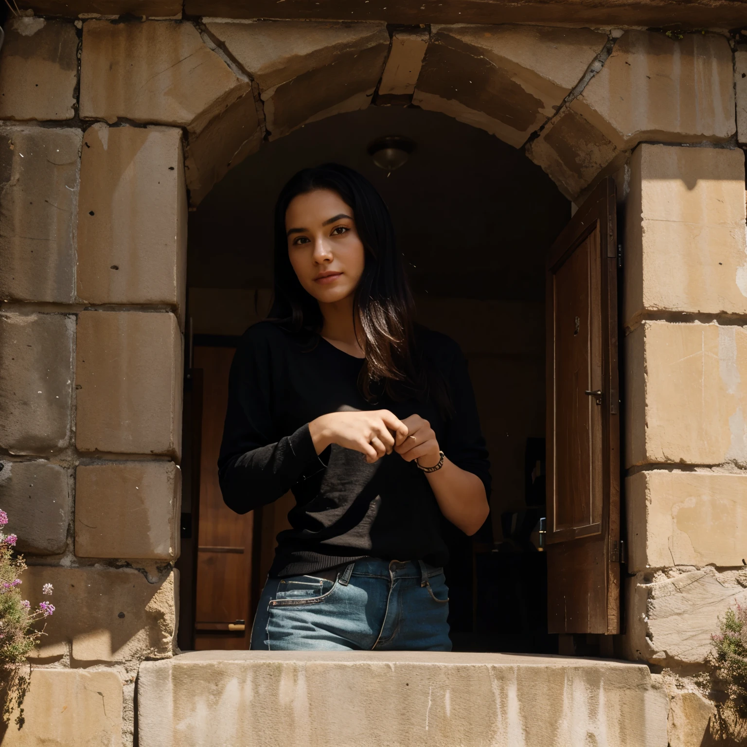 ragazza Italiana in vestito sexy nero aderente, in posa per la foto , 25 anni, viso sexy, bellezza sbalorditiva ,bellezza a bocca aperta, aspetto caldo, sguardo sexy alla telecamera, sorriso, simpatica ,altissima risoluzione , 8k, bel seno grande, dolce, capezzoli