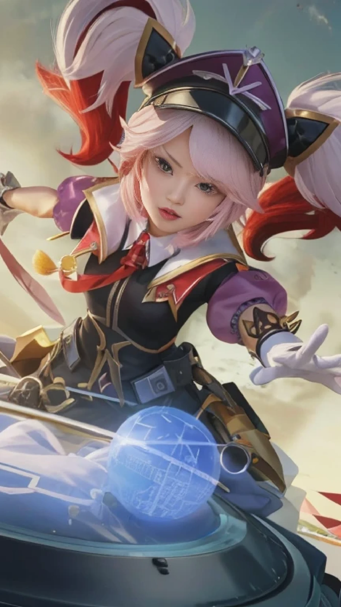 best quality, 1girl, kda, solo, long hair, short hair, dress,