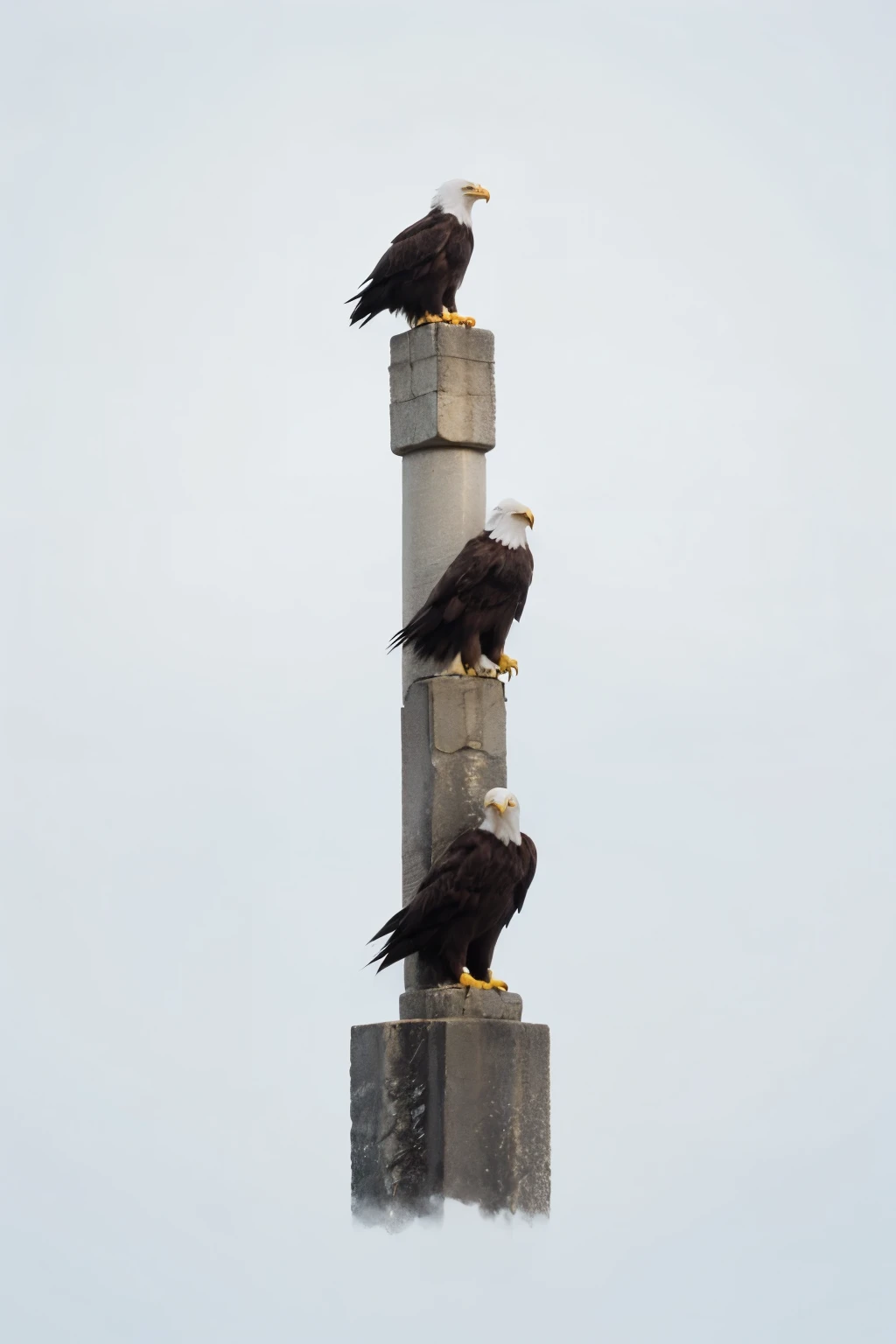 Minimalist image that represents the strength of eagles, only includes the eagle's wings