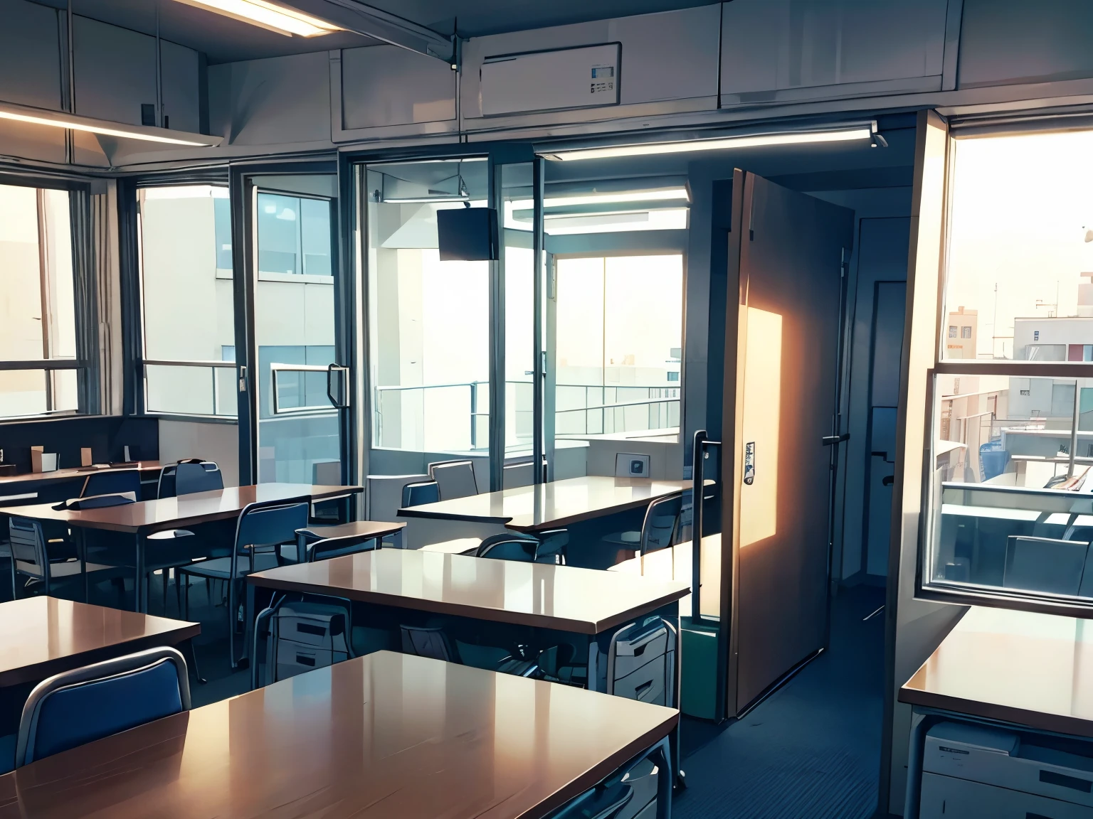 canteen office Social People suit Background only No cast