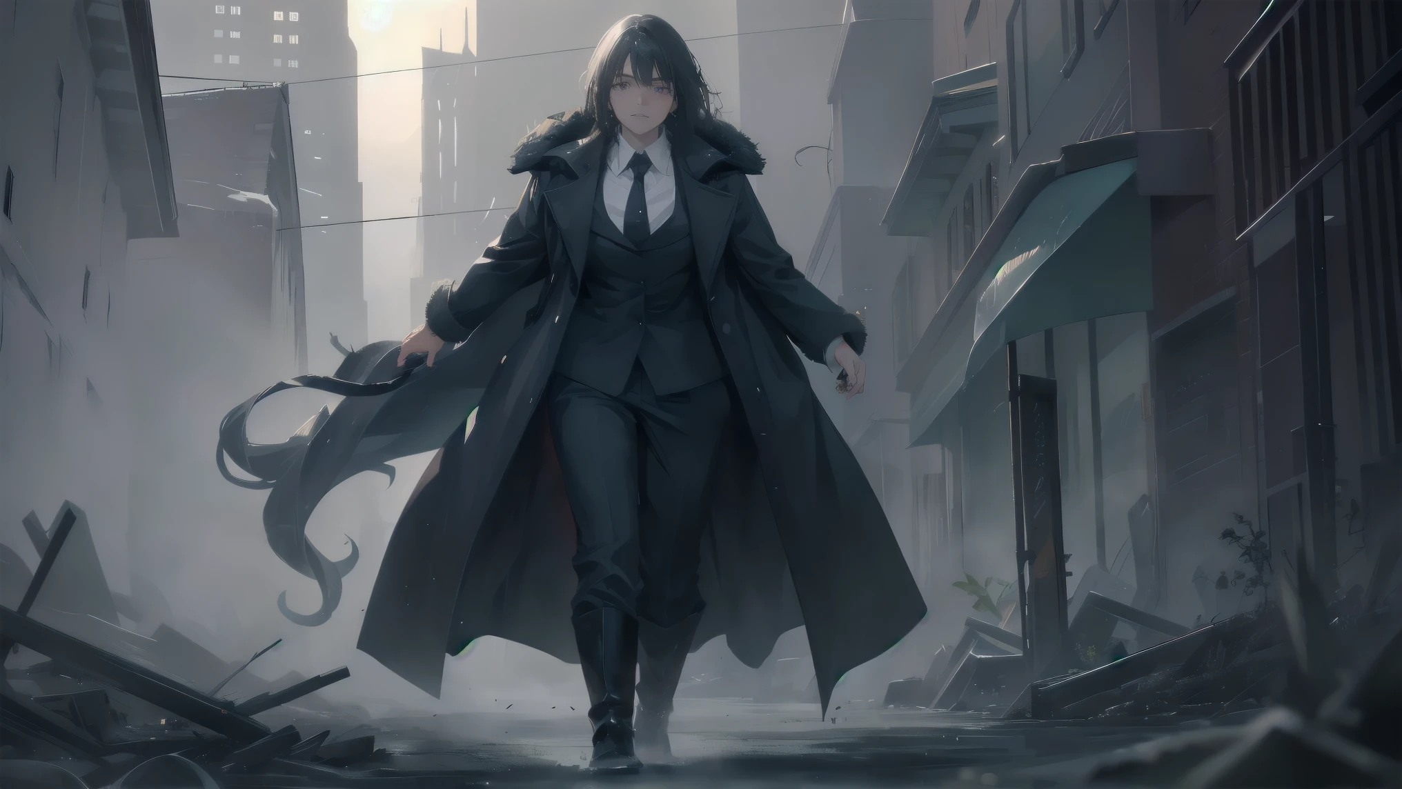 beauty, Full body image, Very detailed, Master Works, highest quality, 8k resolution, The finer details, Extreme Color, Beautiful eyes looking up, Detailed facial features, movie品質, Dunder Effect, Hand Optimization, masterpiece,highest quality,Ultra-high resolution,Impossible clothes,only_woman, extreme landscape, Gray Hair, Red pupils, fog, Blurred, Blurred, The mysterious giant beast of the Cthulhu Mythos, Detective girl in detective uniform, Abandoned Remains covered in mist, Gothic, Dark fantasy, Surrealism, Epic close, Mysterious Light, Expressions of disgust, Expressions of disgust, Very detailedな, I can&#39;t speak, Severe, Indifference, sneakers, Warm Tones, sunset, sunset, Dunder Light, evening, Dunder Effect, Dust, fog, Blur, Blurred, Remains, Remains, Luminous pupils, barren, A useless wind, mat, Medieval, movie, movie, Hand Optimization, Black halo, Backflowing raindrops, movieの背景, Lonely, Lonely, atmosphere, close, barefoot, Orange sunset glow, Short white hair and red eyes, Running in a white dress, Endless reeds swaying in the wind, Rustle of the wind, Fields of Gold, Warm sunshine, Golden Hour, Leather gloves, Side Shot, Vista, Bird&#39;s Eye View, Remains, Glass, sunset, evening, Dindal Light, Hiking Bags, Down jacket, trench coat, barefoot, piano, girl playing the piano, Glass greenhouse, Dust, Moss, Worn, Abandoned, relic, piano, Rebar, Broken Building, Remains, Collapsed house, glowing butterfly, butterfly, specimen, Bell Tower