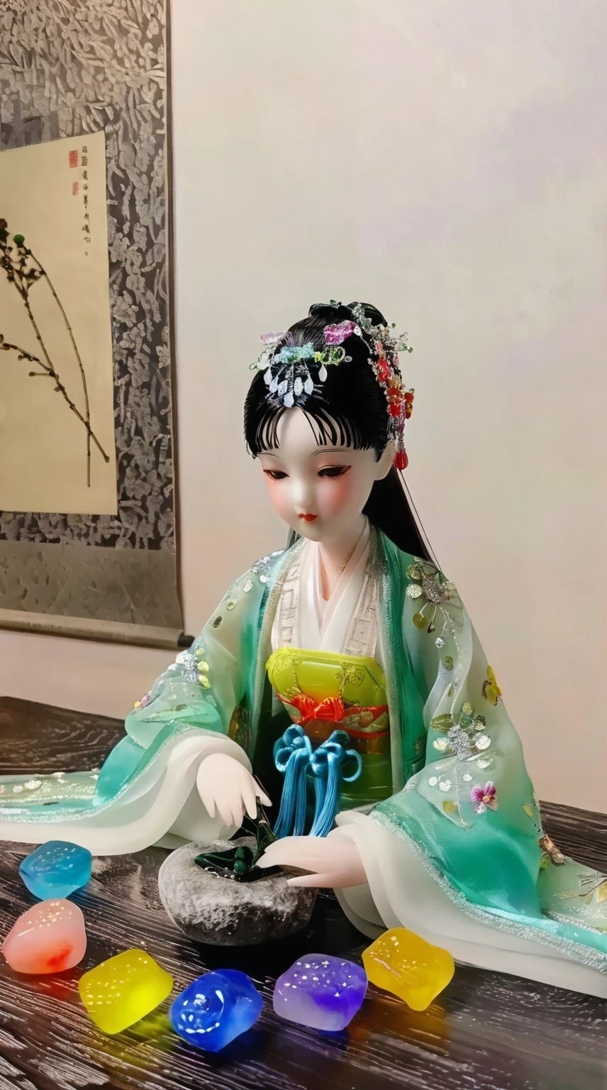 Art  jade doll

