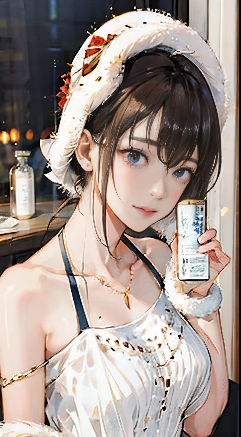 highest quality, masterpiece, One girl, whole body, Very delicate and beautiful girl, 8K Wallpaper, Beautiful fine details, Beautiful sparkle, Cinematic lighting
