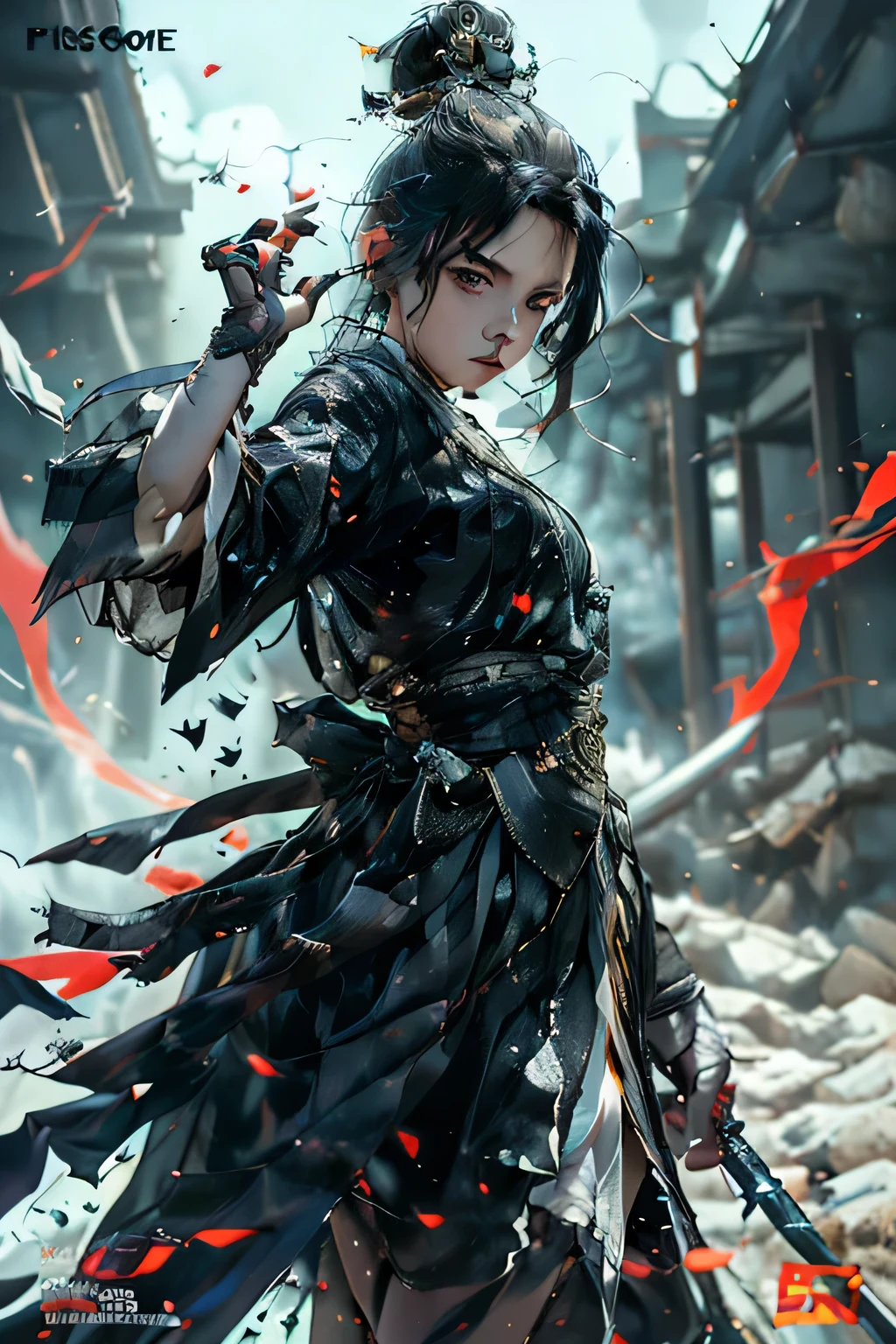 ((((dramatic))), (((Perseverance))), (((intense))) film poster featuring a young Miss as the central character. She stands confidently in the center of the poster, wearing a fashionable and edgy Full set of clothing, with a determined Express on her face. The background is dark and Perseverance, With a sense of danger and tension. The text is bold and striking, with a striking tagline that adds to the overall feeling of drama and excitement. The color palette is mainly dark with splashes of Energetic colors, giving the poster a Dynamic and visually striking appearance,Standing picture
(Magazine:1.3), (cover-style:1.3), Fashionable, Miss, Energetic, Full set of clothing, Strike a pose, front, rich and colorful, Dynamic, background, element, confident, Express, Keep, statement, Accessories, majestic, curled, About, Touch, Scenes, text, cover, bold, striking, title, fashionable, Font, striking, title, Bigger, striking, Modern, trend, Key Points, Fashion,