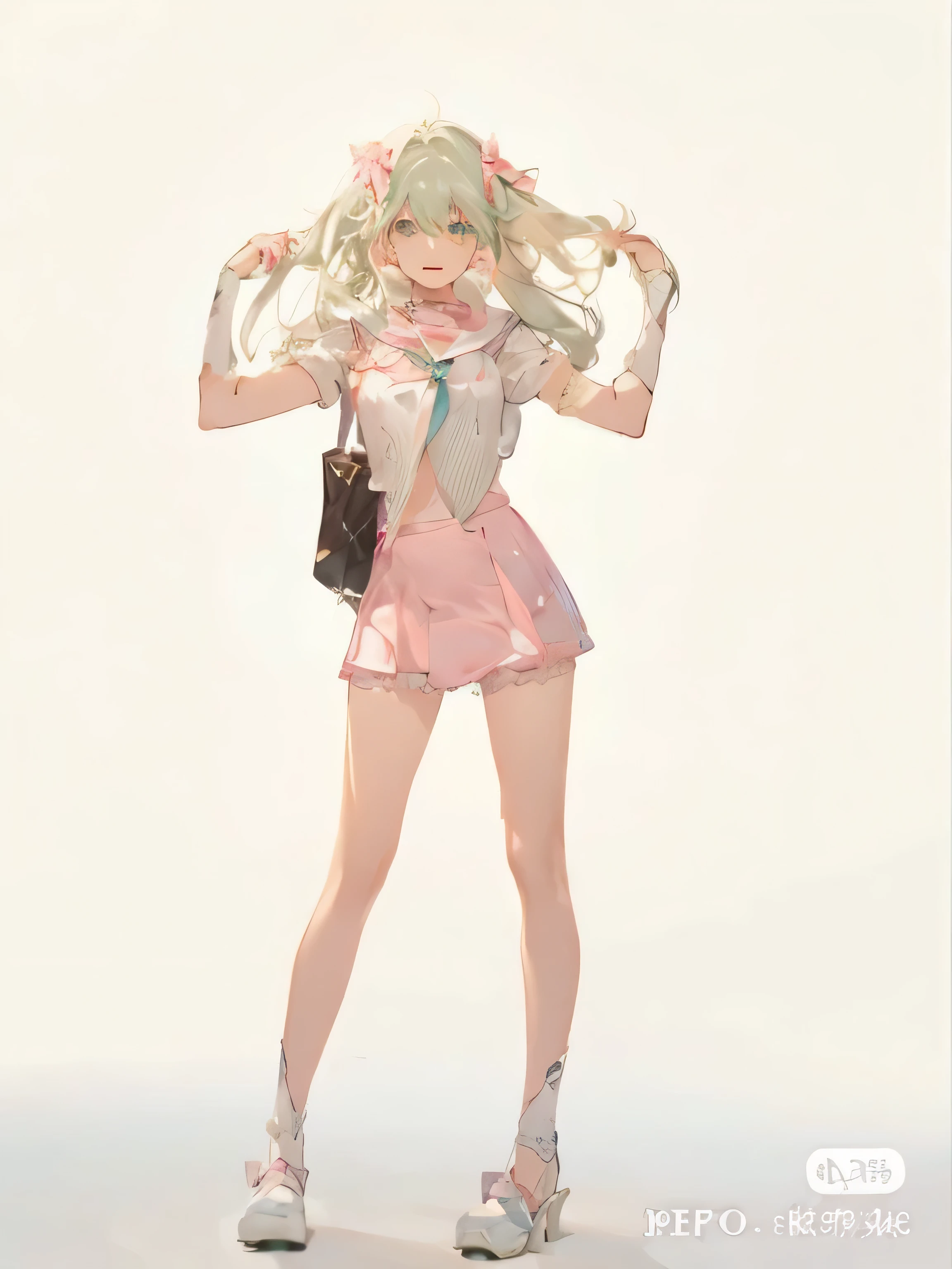 mahou shoujo, magical girl, zodiac sign, pisces zodiac elements, fish sign, sailor moon, sakura card captor, shades of aqua green, aqua green, light green, beautiful girl, delicate girl, delicate features