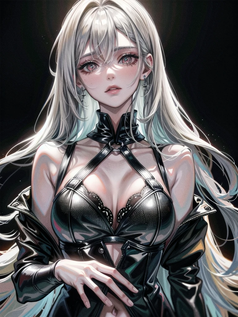 whole body, bloody huge axe, sickly, black dress, face veil, mansion, hall, absurdres, RAW photo, extremely delicate and beautiful, masterpiece, Best Quality, ultra high resolution, 32k, hyperrealistic, ultra-detailed description, pale skin, 20 years old, detailed beautiful face and eyes, tearful mole, earring, Colossal tits, short medium wavy hair,