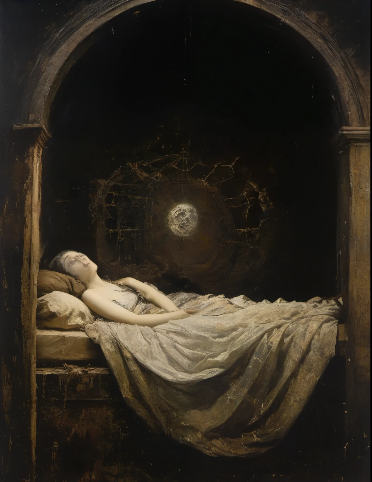 James Gurney, Surrealist art , dream-like, Mysterious, Provocative, symbolic, Complex, detailed,, (Gothic but very beautiful:1.4), (masterpiece, highest quality:1.4) , Nicola Samori Style,