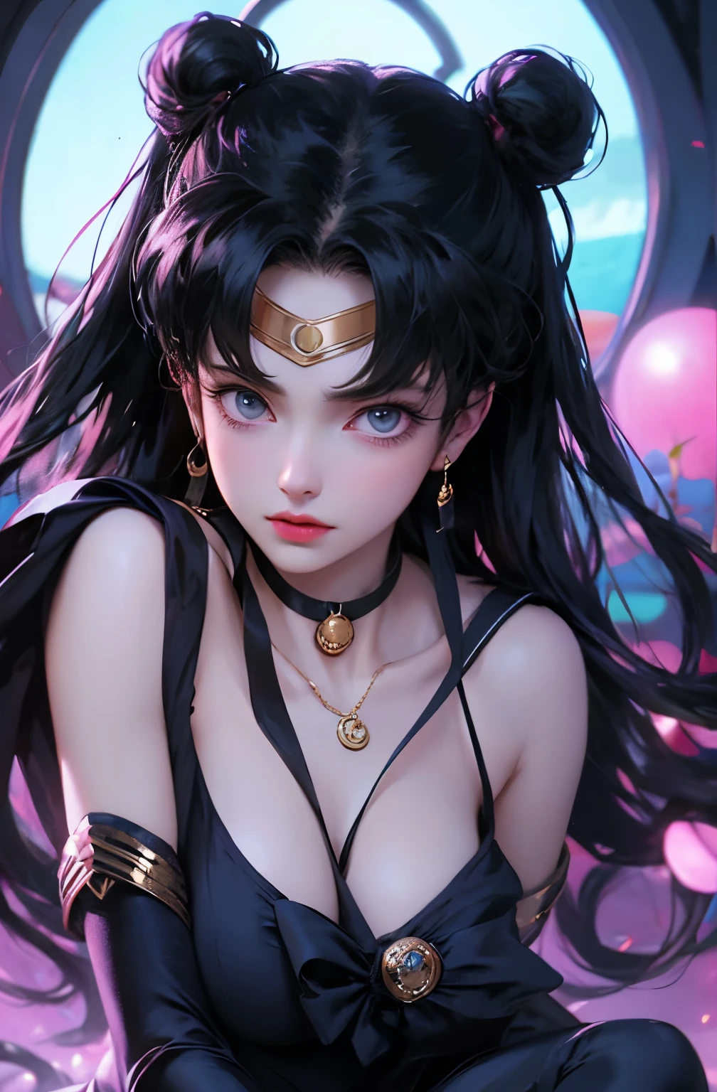 black lady, sailor moon 