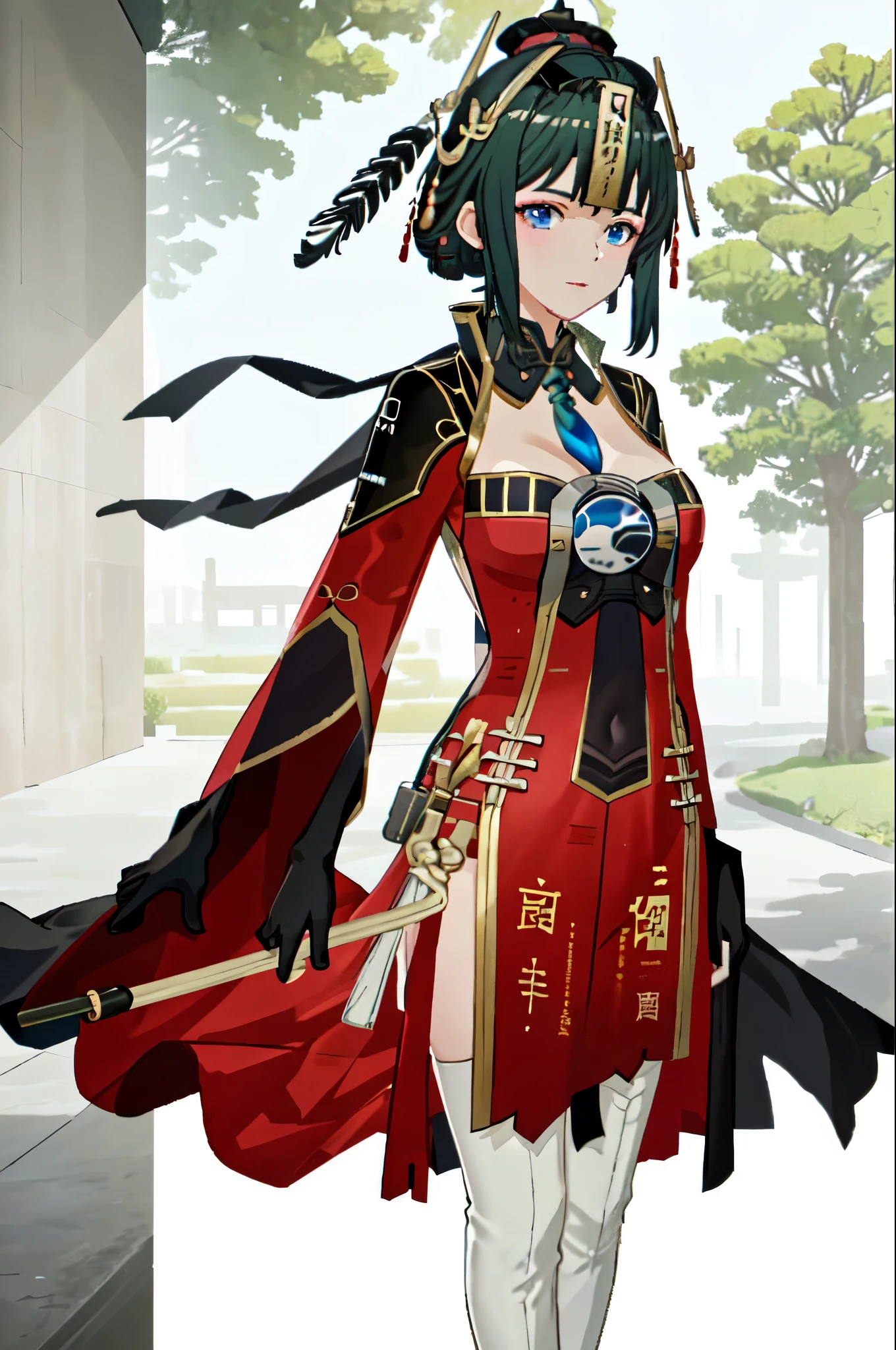 masterpiece, best quality BREAK solo, jianlingguimeng, china dress,