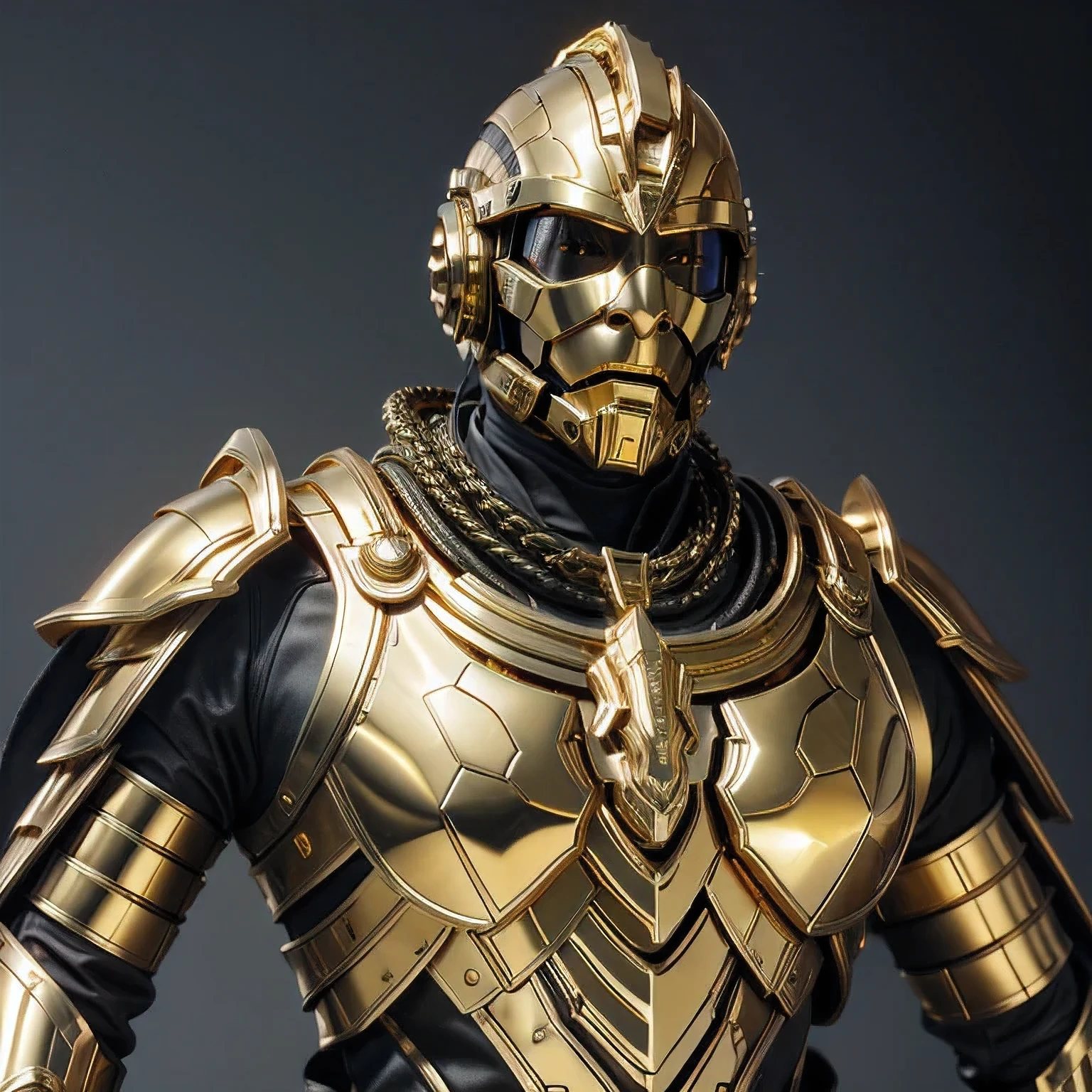 arafed image of a man in a helmet and armor, gold sci - fi armour, fantasy style 8 k octane render, (((armor) ))hyperdetailed crisp render, hyperdetailed fantasy character, rendered in redshift, 8 k character details, high detail 8k render, A golden black close-up,Wearing a helmet,Golden Sci-Fi Armor,Golden Armor,Intricate Golden Armor,Black and Golden Armor,Golden heavy armor。Dramatic,Ultra-detailed fantasy characters,Golden Armor,Sci-fi warrior in armor,Sleek Golden Armor,Golden Armor、Black and Golden Armor,Gold Blackstone Armor,Wearing Golden Armor,high detail 8 k render, 8 k cg render, (octane render) fantasy style, rendered in unreal engine 5,a close up of a gold and black robot with a helmet, gold sci - fi armour, golden armor, intricate golden armor, black and golden armor, gold heavy armor. dramatic, hyperdetailed fantasy character, gold armor, warrior in sci-fi armour, sleek gold armor, golden armour, black and gold armor, gold obsidian armor, golden armor wearing