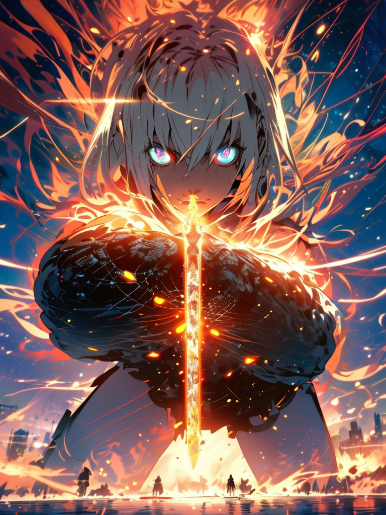 gwenpool, ((assassin style)),((Doragon)),water world,Colosseum,saibe,tattoo,no clothes,Savage,small bust,robot hand,Shoulder-length messy hair, no clothes,Detailed beautiful face,Delicate and beautiful eyes,shield,happy, mail, Super fine skin,Beautiful slim style anime girl, Super detailed painting, Luminism, Concept art by Carne Griffiths and Wadim Kashin, 4K resolution, Fractal isometric detail bioluminescence , 3D rendering, octane rendering, complexly detailed , ish, Trending isometric center hyperrealistic cover photo awesome full color on artstation, Hand Painted , Gritty, Realistic Mucha , complex, Hit definition , ish,rough sketch, Thick lines, on the paper, (saiber punk:1.4), frills,lace,frills,lace,frills,lace
BREAK
((Cool oversized chainsaw in hand)), ((Super large cool weapon machine)),open stance, Action pose,
White background,simple background,Wide-angle lens