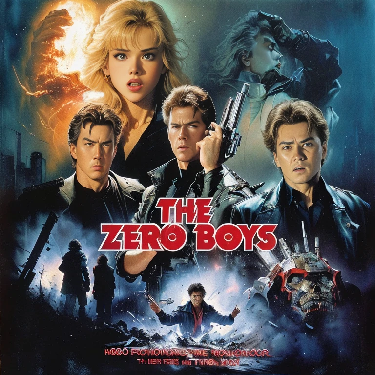 Zero Boys poster, Horror action, Movie promotional art, 80s  movieポスター, Movie promotional images, 80s  movieポスター art, 0 0 second movies, 1995 movie, 1 9 80s  movieポスター, Classic movies of the 80s ), 80s  movie, Movie promotional poster,  1 9 80s  movie poster