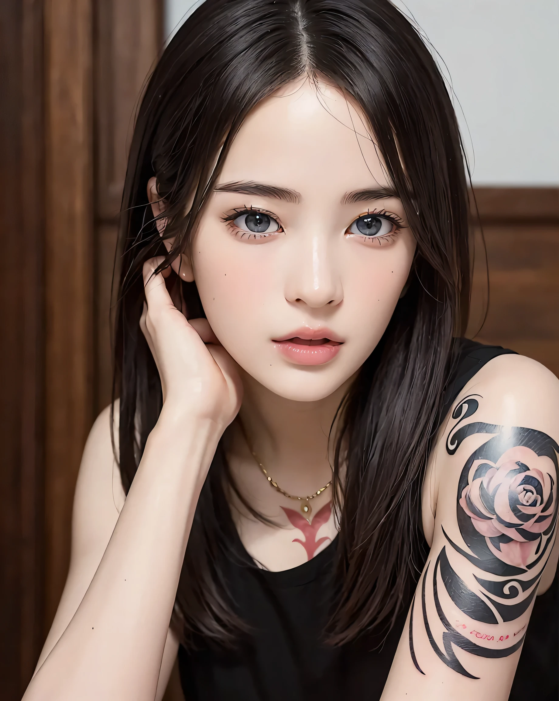 (((masterpiece+best quality+high resolution+ultra-detailed))), boa hancock, snake_skull, long silky black hair, high nose, sharp eyes, noble and inviolable temperament, (([female]: 1.2 + [beauty]: 1.2 + black long hair: 1.2)), snake background, bright eyes, dynamic angle and posture.